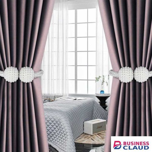 WEJESS 4Pcs Magnetic Curtain Tiebacks Decorative Curtain Tiebacks Buckles Holdbacks for Home Office Curtain Decor