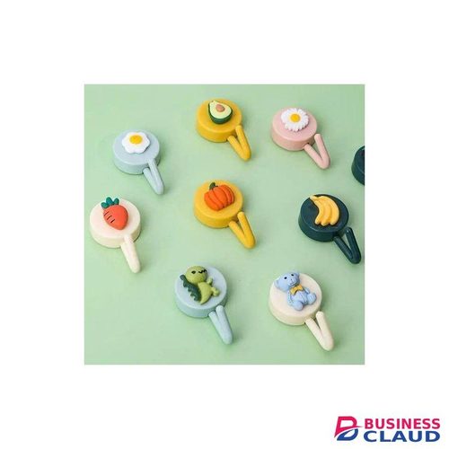 10PCS Creative Cartoon Shape Wall Hook, Plastic Decorative Wall Hooks For Home, Office Hanging Towel, Hat, Clothes, Key, Bag