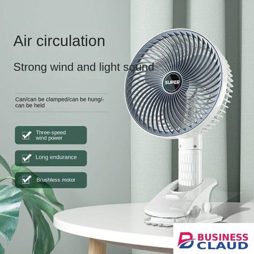 Rechargeable Wireless Electric Portable Clip Fan Handy Camping Desktop Office Table Cooling Fan