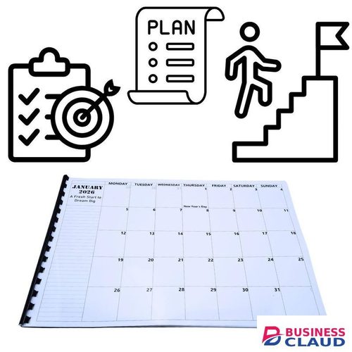 2026 A4 Monthly Calendar Desktop Planner - 12-Month High-Performance Productivity with Kenyan Holidays Table Desk Office Scheduling Memo Journal Diary Writable Personal Organizer Agenda Secretary