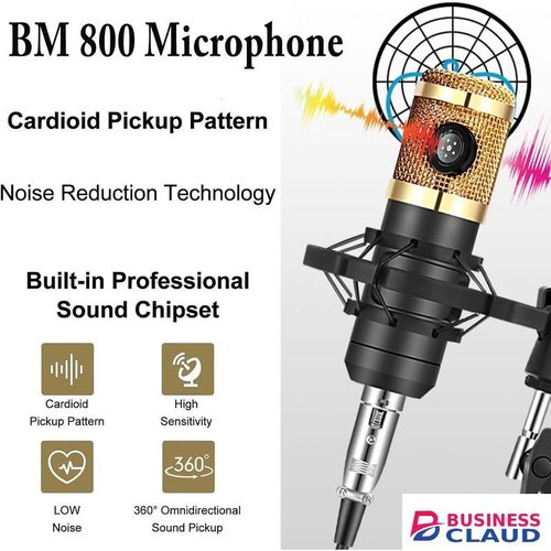 BM800 Condenser Microphone and V8 Sound Card for Streaming Karaoke Broadcasting