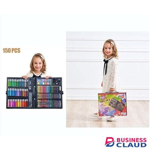 150 PCS Kids Art Box – Creative Drawing & Painting Set Kenya in Ebony