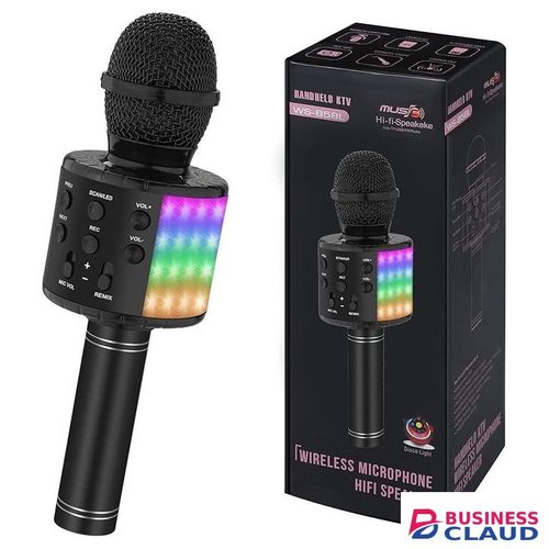 Karaoke Microphone Bluetooth Mic Portable Handheld Wireless Singing Machine Cordless