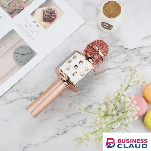 Wireless Bluetooth Karaoke Microphone with Speaker – Portable Singing Mic