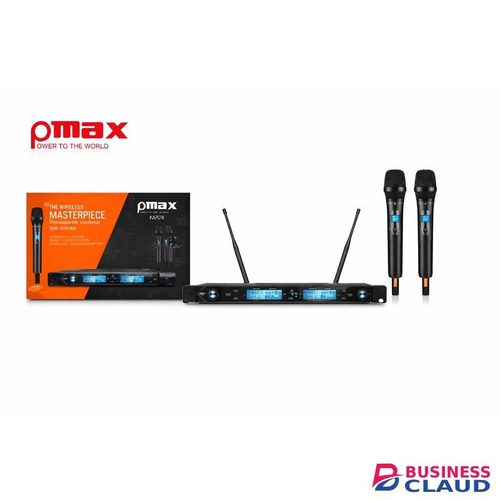 KMC9 Wireless Handheld Mic System – Dual UHF Microphones with Rack Receiver for Church and Karaoke