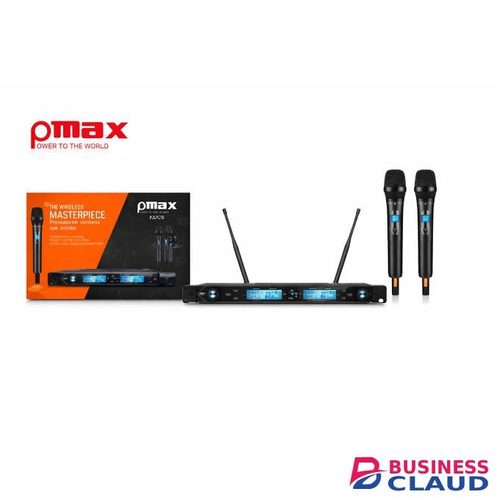 KMC9 UHF Wireless Mic Kit – 2 Handheld Microphones, Dual Antenna Receiver for Church, DJs, Karaoke