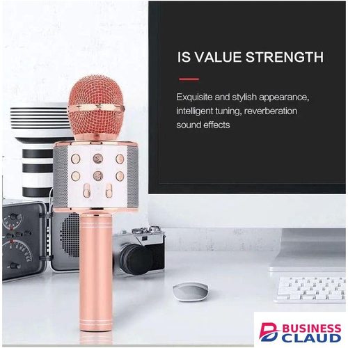 Party Karaoke Microphone with LED Light Show and Bass Boost