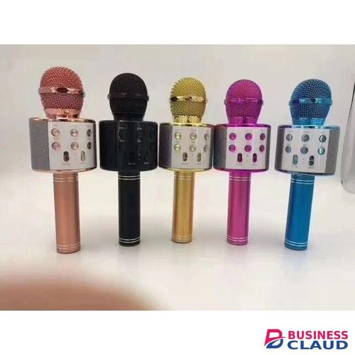 Portable Karaoke Mic with Dual Speakers & Surround Sound