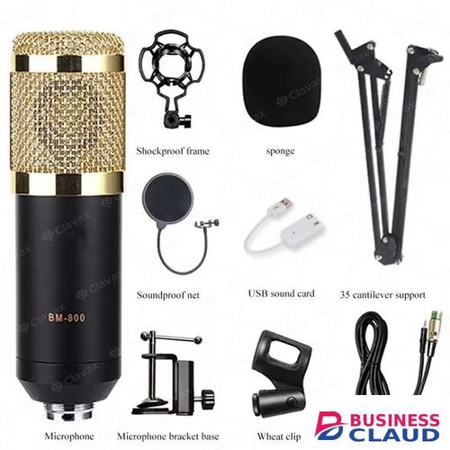 Bm 800 podacast mic withV8-Live Sound Card, USB External V8 Karaoke Recording Mobile Audio Mixer