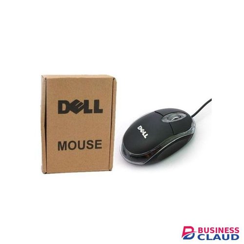 DELL Brown Box USB Wired Optical Mouse – High Precision, Plug & Play, Ergonomic Design