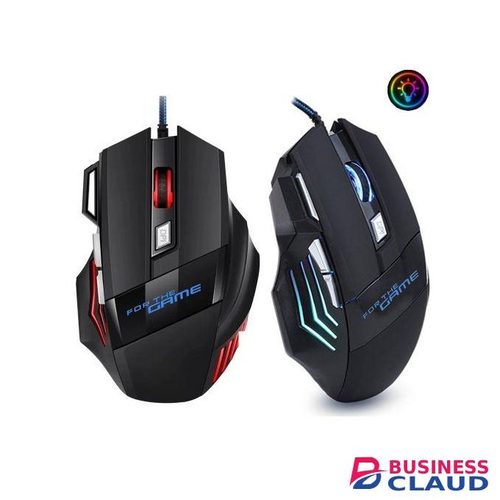 Wired Gaming Mouse 7 Functional Keys RGB Light For Game