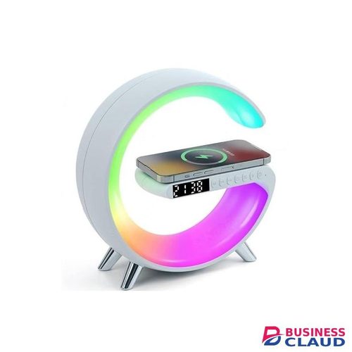 New Wireless G Speaker with Wireless Charging, Desk Lamp Bedside Night Light, Smart Light, Sound Machine, and Bedroom Home Decor in One