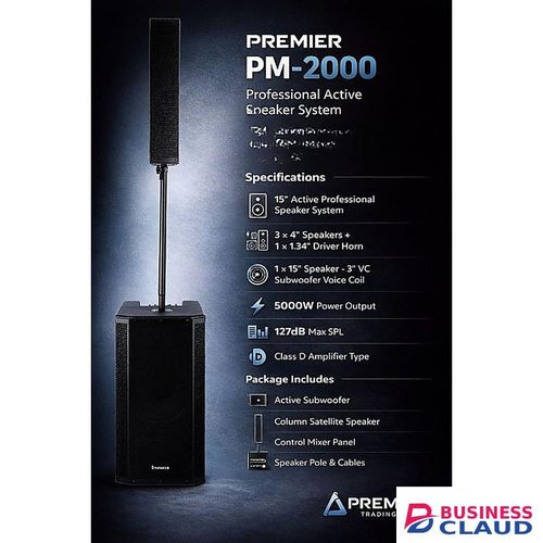 Premier Portable DJ Speaker System with Subwoofer