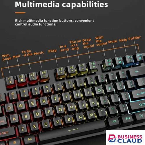 JERTECH RGB keyboard 4 in 1 gaming keyboard mouse headphone and pad kits wired gaming keyboard compo for gamers