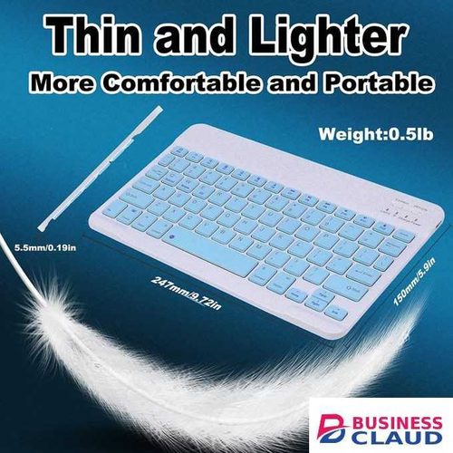 Ultra-Slim Bluetooth Rechargeable Keyboard for All Bluetooth Enabled iPads, iPhones, Android Tablets, Smartphones, Windows pc Samsung Key board,Ipod Keyboard,Laptop Keyboard
