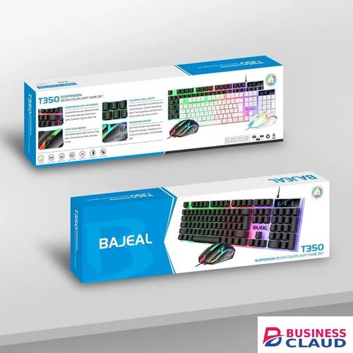 T350 Wired USB Gaming Keyboard Mouse Set Mechanical Gaming Keyboard And Mouse Compo With Backlight Colors