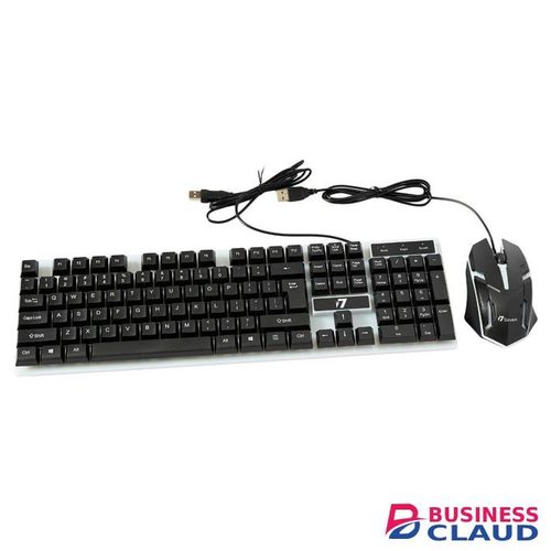 Keyboard & Mouse Combos Backlit Gaming Keyboard And Mouse Rubber Russian Wired Keyboard Suitable For Gamers