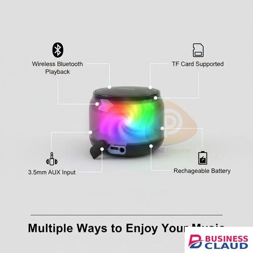 Colorful LED Bluetooth speaker, outdoor speaker, desktop subwoofer, high-volume mini Bluetooth speaker