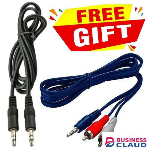 Stereo Auxiliary Audio Jack Cable + 3.5mm Auxiliary Stereo Audio Cable 1.2M FOR SPEAKERS, COMPUTER SPEAKERS AUDIO SOUND