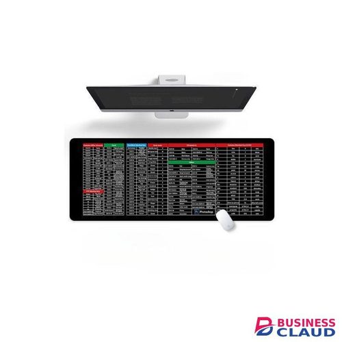 English Shortcut Key Mouse Pad Extra Large Thickened Mouse Pad