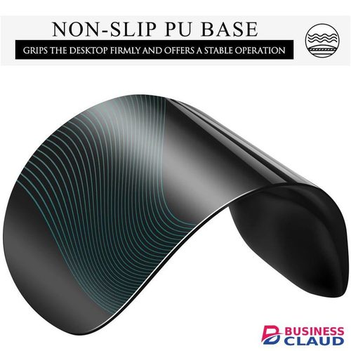 Ergonomic Mouse Pads with Comfortable Gel Wrist Rest Support and Smooth Cloth, Non-Slip PU Base for Easy Typing Pain Relief Durable and Easy to Clean Small Black 1 pack