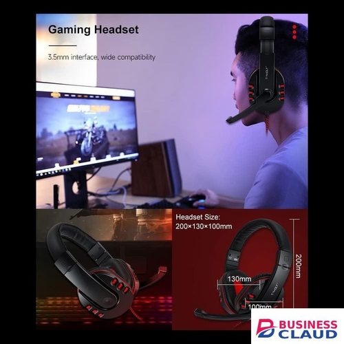 T-WOLF TF800 Four-Piece Gaming Combo: 104 Keys Keyboard, 4-Color Breathing Light Mouse, 3.5mm Gaming Headset, Anti-Slip Mouse Pad