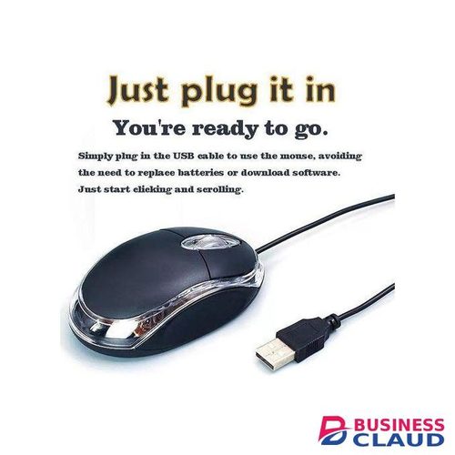 2 pcs USB Wired Mouse Optical 1000 DPI Precision Plug Play