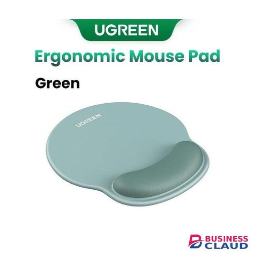 Ugreen Ugreen- Ergonomic Mouse Pad with Wrist Rest Support, Slow Rebound Memory Foam Mouse Mat, Typing Pain Relief, Desk Pad with Easy Gliding Surface and Non-Slip PU Base for Gaming, Working, Green