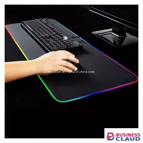 Mouse Pad Keyboard Mat RGB Backlit Gaming Mouse Pad Keyboard Mat Large Smooth Mouse Pad