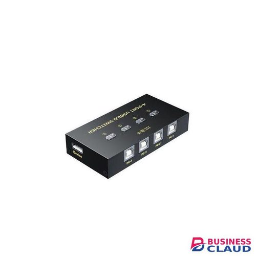 USB 2.0 Switch Selector – 4x4 USB Hub Sharing Switch for 4 Computers to Share Mouse, Keyboard, Printer, Scanner & Other USB Devices
