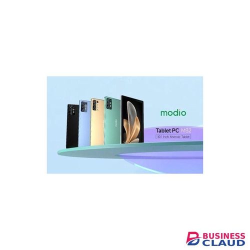 Modio M32 Tablet PC, 10.1 inches, 8GB RAM 512GB ROM, Dual sim, wireless keyboard, wireless mouse and Flip case cover