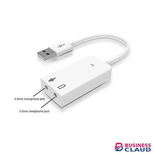 USB Sound Card Virtual 7.1 3D External USB Audio Adapter USB to Jack 3.5mm Earphone Microphone Speaker for Laptop Notebook PC-