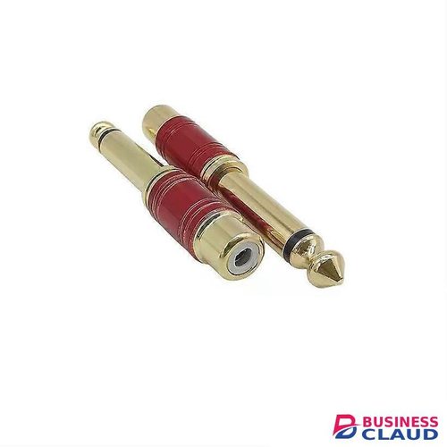 2Pcs RCA Jack Audio Connector 635mm Mono Male Plug to RCA Female Jack Speaker Adapter Converter Connector