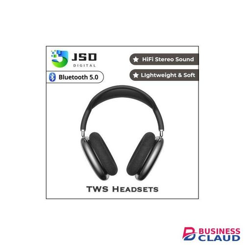 TWS Headphones, P9 air max Wireless Bluetooth 5.0 with Immersive HiFi Stereo, HD Call, 360° Subwoofer Fashion Bluetooth Headphones for Phones and PC Black