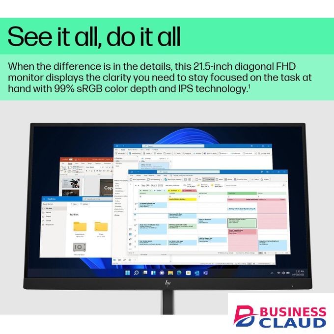 HP EliteDisplay E22 G5 22 inch Full HD LCD IPS Monitor