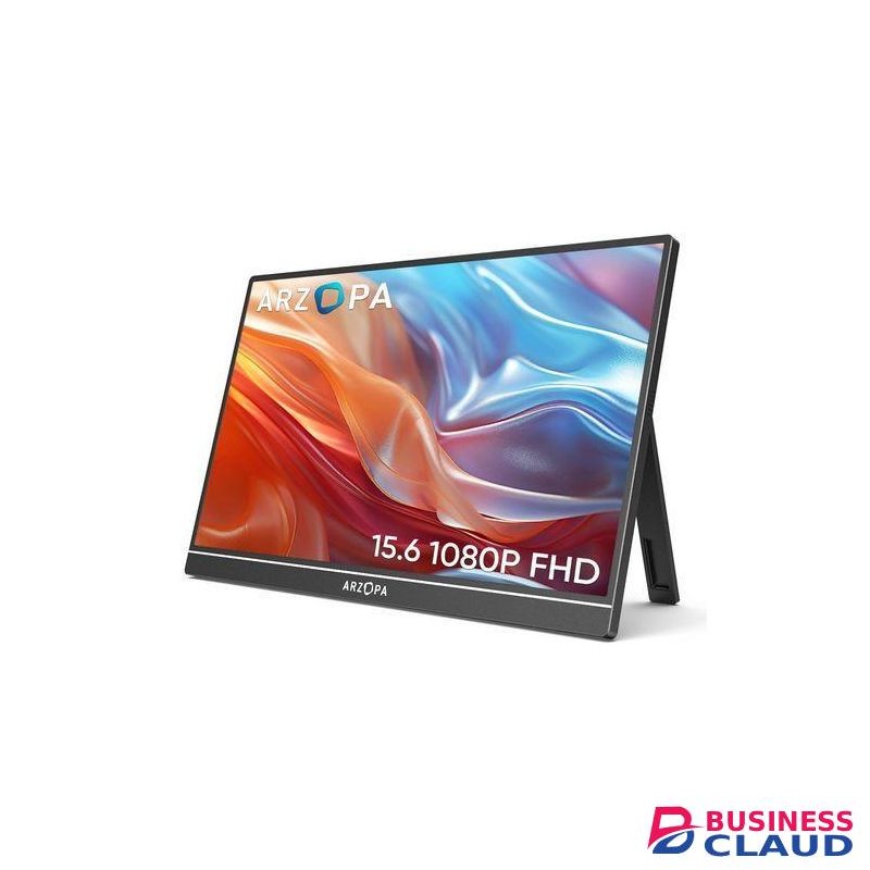 Arzopa A1 15.6” Portable Travel Monitor – Full HD 1080P IPS Display With USB-C & HDMI