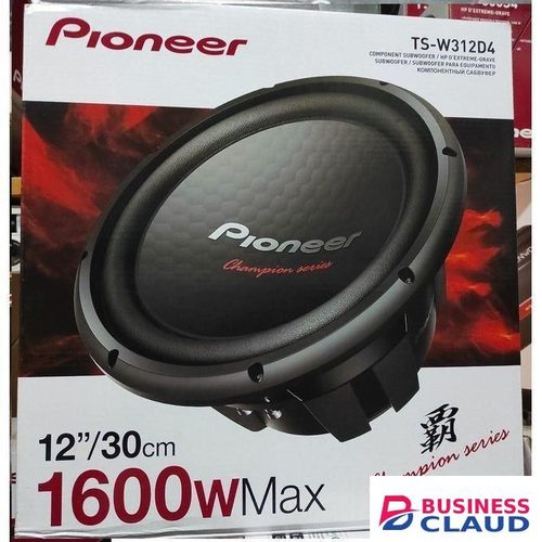 Pioneer Champion Series 1600W 12'' Subwoofer Base Speaker-TS-W312D4