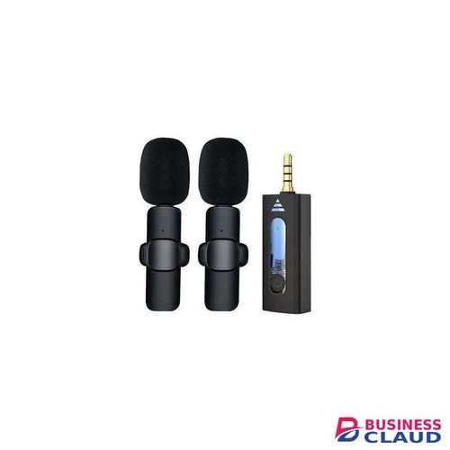 K35 3.5mm Wireless Lavalier Lapel Noise Reduction Microphone Universal 3.5 Best Recording Mic For Camera Speaker Smartphone Iphone & Android