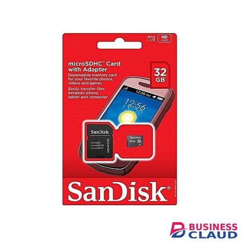 Sandisk 32GB Micro SD, Memory Card For Tecno T301,T403 & C15 Bluetooth Speaker