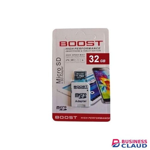 Boost 32GB Memory Card 32 GB High Speed For Smartphones & CCTV & Portable Speaker