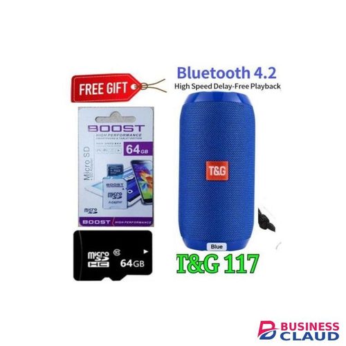 Advance Micro SD 64 GB Memory Card 64GB For Smart Phones & CCTV + BLUETOOTH SPEAKER BLUE