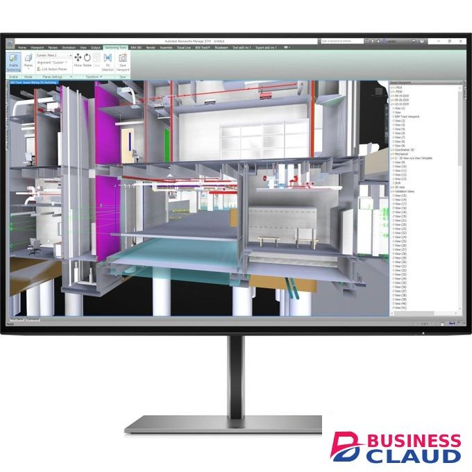 HP Z24u G3 WUXGA IPS USB-C 24-Inch Desktop Monitor 60Hz 5ms Anti-Glare Height Stand Adjustable Tilt Swivel Pivot VESA Mountable