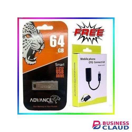 Advance 64GB/64 GB FLASH DISK STANDARD - FREE OTG FOR HP/SANDISK/SAMSUNG FLASHDISK,Smartphone, Bluetooth Speaker
