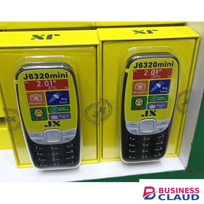 Jx J6320 Mini Feature Phone with 2.01" IPS Display, Large Battery, Wireless FM & Big Torch