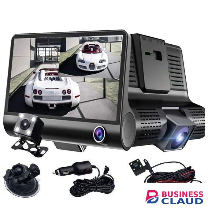 3 In 1 Dash Cam With 4K Video Quality. 4 Inch IPS Screen