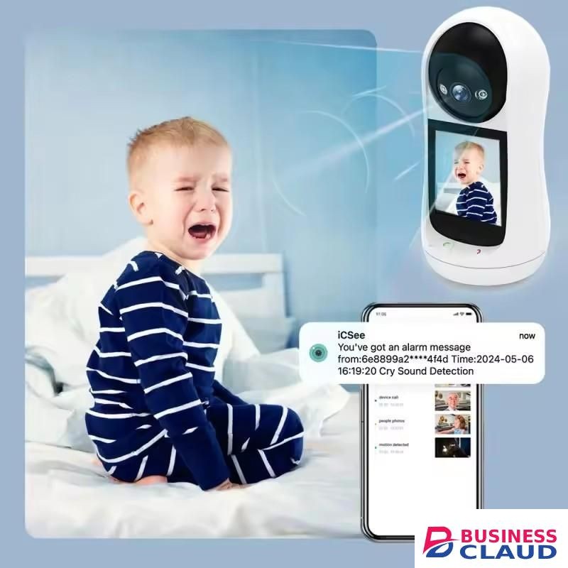 2.8Inch IPS Screen ICSEE APP 2MP 1080P Video Phone Call Wireless PTZ IP Dome AI Humanoid Detection Elder Baby Camera