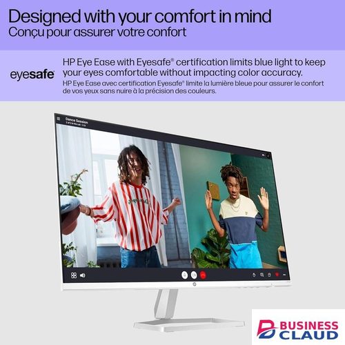 HP BRAND NEW 27-inch Ulta-thin FHD Monitor with AMD FreeSync Technology (Model, M27fw) Silver