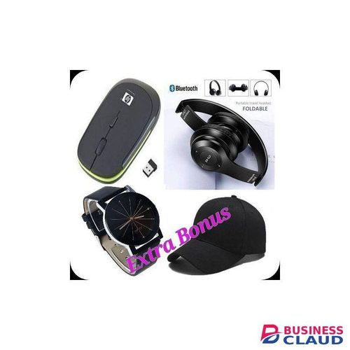 HP Flat Slim Mouse + Free Bluetooth P47 HEADPHONES + Gifts