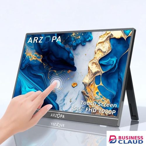 Arzopa A1 T 15.6 Touchscreen Portable Monitor – FHD 1080P, USB-C, HDMI, Travel-Friendly
