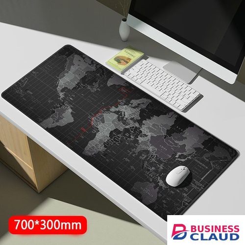 Mouse Pad World Map Pattern 70 * 30 Cm Natural Rubber Gaming